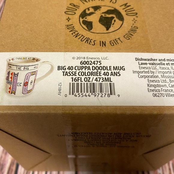 Our Name is Mud The Big 40 Cuppa Doodle Mug - Picture 13 of 13